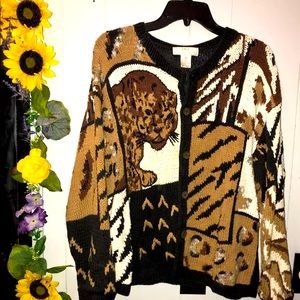 Vintage cheetah sweater